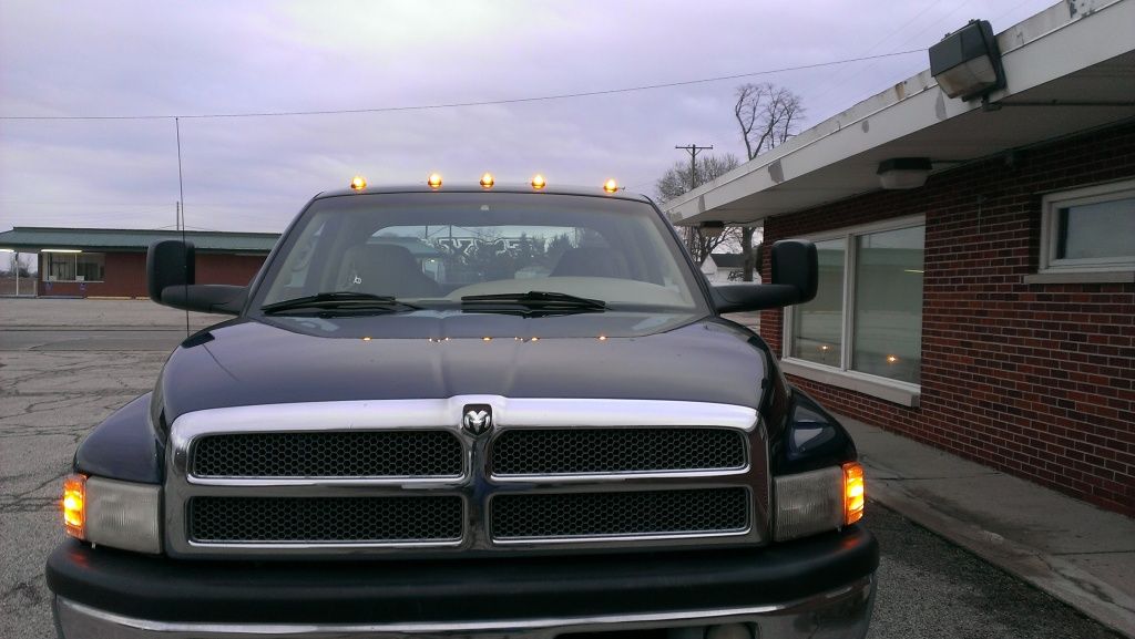My Harbor Freight Cab Lights Installed DODGE RAM FORUM